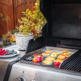 Grillrost.com Das Original Grillplatte 40 x 30 cm Edelstahl silber