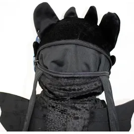 Joy Toy Drachenzähmen leicht gemacht - Plüsch-Rucksack, Toothless - Schwarz