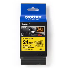 Brother TZ eFX651 24mm schwarz ouf gelb