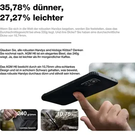AGM H6L 8 GB RAM 128 GB Schwarz