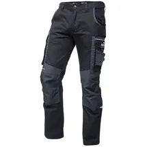Puma Workwear Precision X - Arbeitshose Herren - Premium Arbeitskleidung mit vielen Taschen und verstärkten Kniepartien - Funktionshose mit Stretch für Handwerk und Baugewerbe - Schwarz/Anthrazit - 52 - 52