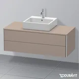 Duravit XSquare Waschtischunterschrank, 2 Schubkästen, Basalt matt