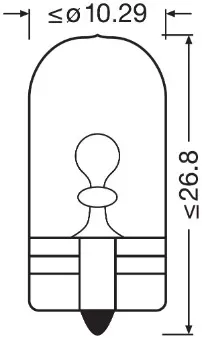 OSRAM Glühlampe, Rückfahrleuchte 2825