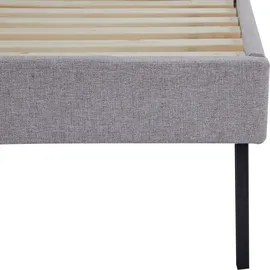[en.casa] Polsterbett Porvoo Textil 140x200 cm Grau