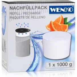 Wenko Drop Nachfüller 1000 g mit Orangenduft, einfach Anzuwenden Weiß