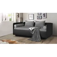 Schlafsofa Eriko Komfort Kunstleder H:80cm/B:321cm/T:109cm Taupe mit Bettkasten Relaxfunktion klassischer Stil