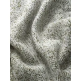 Tom Tailor Wooly Herringbone Plaid 130 x 170 cm Grün