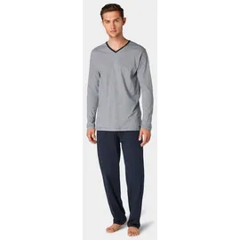 Pyjama »Nevada«, Gr. 56, blau-dunkel-Ringel, , 20780651-56