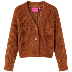 Kinder-Strickjacke Cognac 104