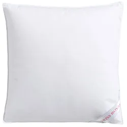 3-Kammer-Kopfkissen HAEUSSLING "Swiss Royal, Kissen made in Germany", weiß, B:80cm L:80cm, Füllung Außenkammer: 90% Daunen, 10% Federn. Füllung Innenkammer: 100% Federn, Kopfkissen, 3-Kammer-Kopfkissen, Kopfkissen 40x80 cm, 80x80 cm, Made in Germany