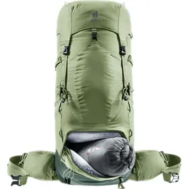 Deuter Aircontact Lite 45 + 10 SL Rucksack (Größe 45+10L, oliv)