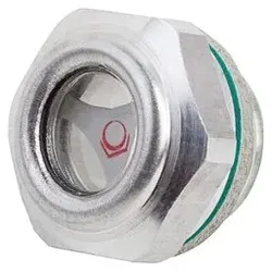 ÖLSCHAUGLAS MIT REFLEKTOR, D1=G1/2, D=29,7, ALUMINIUM
