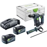 Festool BHC 18-Basic Akku Bohrhammer 18 V 1,8 J SDS Plus Brushless + 2x Akku 5,0 Ah + Schnellladegerät + Systainer