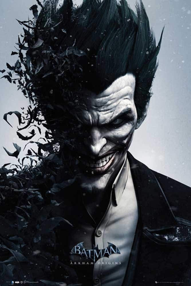 Batman - Arkham Origins - Joker Bats Kino Film - Poster- Größe 61x91,5 cm