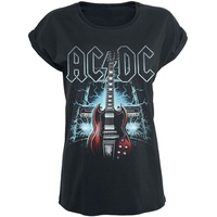 AC/DC T-Shirt - High Voltage Guitar - S bis 5XL - für Damen - Größe 5XL - schwarz  - Lizenziertes Merchandise!