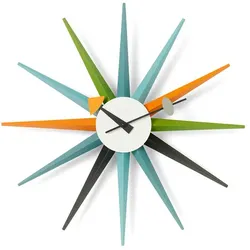 Vitra Wanduhr Sunburst Clock mehrfarbig, Designer George Nelson