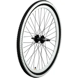 Galano Toxic Laufrad 26 Zoll Komplettrad Mountainbike mit Reifen und Schlauch Hinterrad weiße Felge