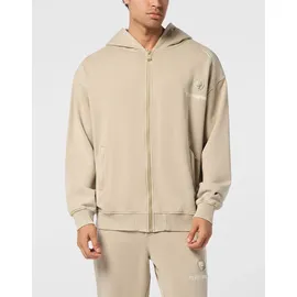 Plein Sport Sweatjacke beige | weiß XL