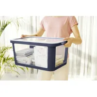 Rotho Aufbewahrungsbox mit Deckel 45 L Albris midnight blau