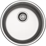 Victory Edelstahlspüle 450 Mm Rund 1 Becken Inkl. Siebkorbventil Überlauf