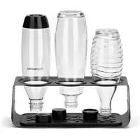 Sodastream Flaschenabtropfhalter Edelstahl schwarz