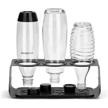 Sodastream Flaschenabtropfhalter Edelstahl schwarz