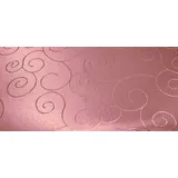 Unbekannt Mitteldecke Tischdecke eckig 90x90 cm Struktur damast Circle bügelfrei fleckenabweisend #1237 (Altrosa)