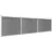 Sichtschutzzaun Element Set 526 x 146 cm grau