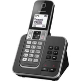 Panasonic KX-TGD320FRG, DECT-Telefon, Kabelgebundenes Mobilteil, Freisprecheinrichtung, 50 Eintragungen, Anrufer-Identifikation, Grau - Grau