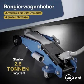 CARTREND Rangierwagenheber Stahl 2,5t 150 mm - 530 mm