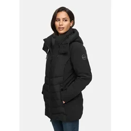 Marikoo Damen, Winterjacke (XS-3XL) - Softshell, mit abnehmbarer Kapuze und figurbetonter Passform