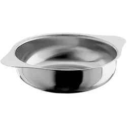 Schüssel PINTINOX "Professional", silber (edelstahlfarben), H:5,5cm Ø:18cm, Edelstahl 18/10, Schüsseln, Edelstahlschüssel Rührschüssel, für Beilagen, mit zwei Griffen, spülmaschinengeeignet