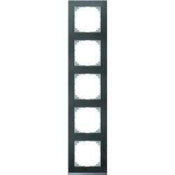 Merten Rahmen 5-fach schief-alu mit Stein M-Pure Decor MEG4050-3669 für GEB-K
