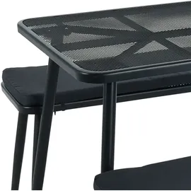 PROGARDEN Gartenmöbel-Set Dunkelgrau - Grau