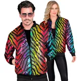 w widmann milano party fashion - Party Fashion Bomberjacke, Pailletten Jacke, Weste, Party Outfit, Disco, Animal Print