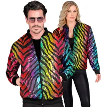 w widmann milano party fashion - Party Fashion Bomberjacke, Pailletten Jacke, Weste, Party Outfit, Disco, Animal Print