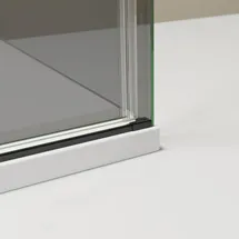 Bernstein Eckdusche mit Schiebetür NT806 FLEX Schwarz Matt Nano Graues Glas 120x90 cm, 6mm Esg-sicherheitsglas