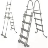 BESTWAY Poolleiter grau 122 cm