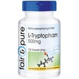 Fair & Pure Fair & Pure® L-Tryptophan (500 mg), 120 Kapseln - vegan - essentielle Aminosäure - ohne Magnesiumstearat