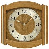 AMS Funkwanduhr AMS Funk-Wanduhr Eiche massiv