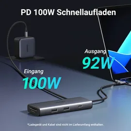 UGREEN Revodok Pro 107 USB C Dockingstation HDMI, 3x USB-A 3.2, 100W PD