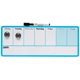 NOBO Mini-Whiteboard-Wochenplaner 360 x 140 mm Blau