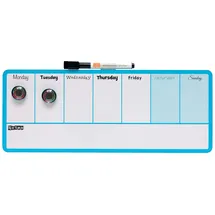 NOBO Mini-Whiteboard-Wochenplaner 360 x 140 mm Blau