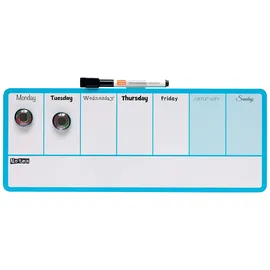 NOBO Mini-Whiteboard-Wochenplaner 360 x 140 mm Blau