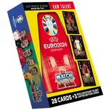 Topps Topps/Merlin UEFA Fußball-Europameisterschaft 2024 Trading Cards Booster Tin Sortiment (12)