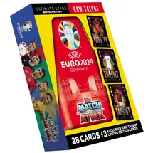 Topps Topps/Merlin UEFA Fußball-Europameisterschaft 2024 Trading Cards Booster Tin Sortiment (12)