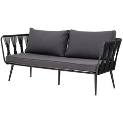 Bloomingville - Pavone Outdoor Sofa, schwarz