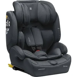 KIKKABOO Kindersitz I-Bronn i-Size (76-150cm) Isofix, Top Tether, Kissen, Gurt grau