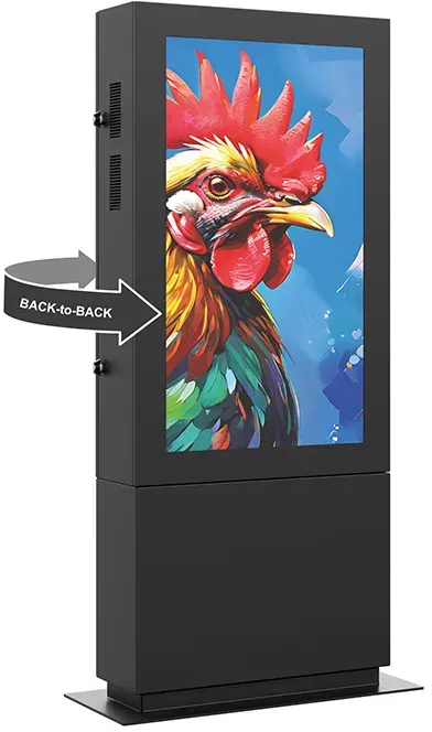 Hagor SOPK Back-to-Back 55 Portrait 2556 - Outdoor-Stele Back-to-Back für 2 Dis...