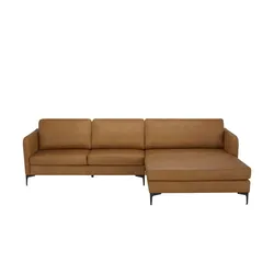 SCHÖNER WOHNEN Kollektion Ecksofa Leder  Timeless ¦ braun